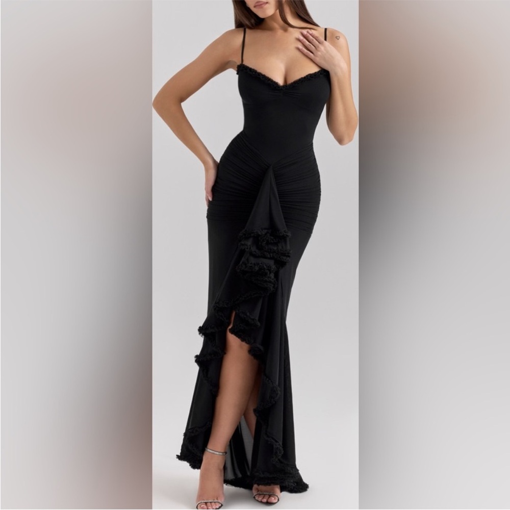 House of CB Black High Low Dress